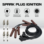 Set of 6 Spark Plug Wires +4 Spark Plug for Buick Cadillac Chevrolet (DR39)