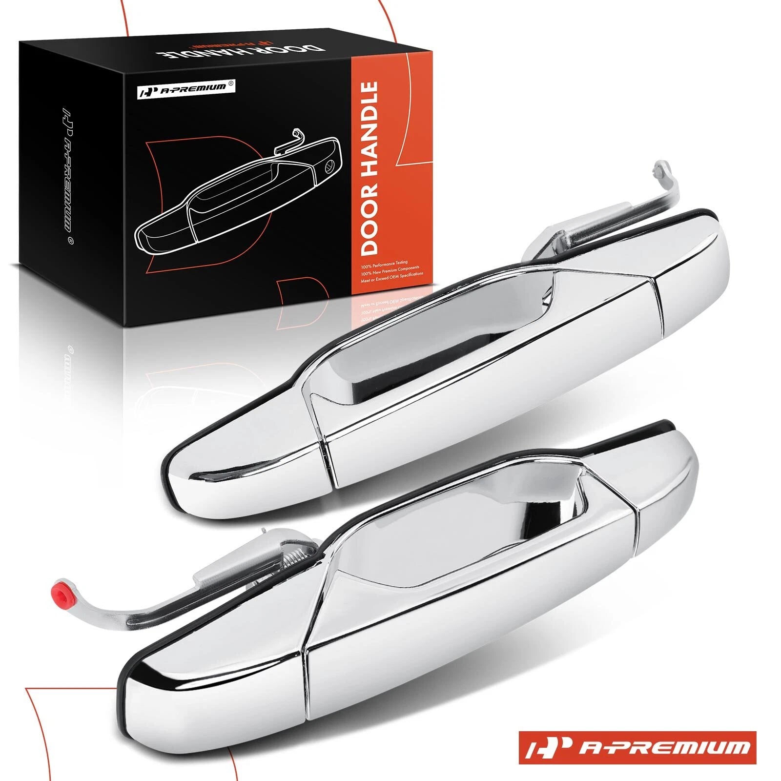 2X Rear Exterior Door Handle for Chevy Silverado GMC Sierra (2007–2014)