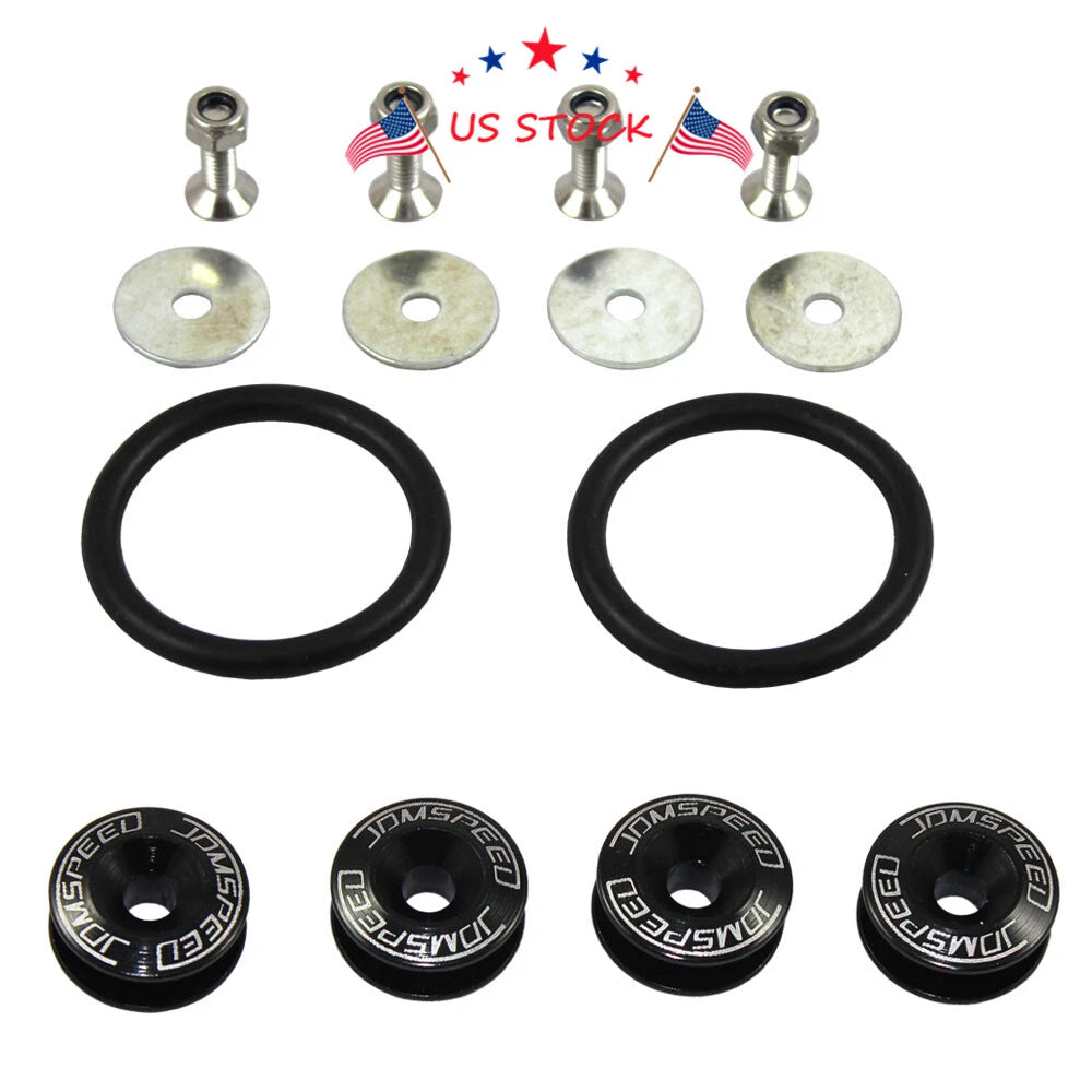 Quick Release Fasteners Kit for Bumper & Trunk Hatch (Fits Various Models)