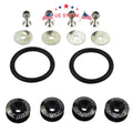 Quick Release Fasteners Kit for Bumper & Trunk Hatch (Fits Various Models)