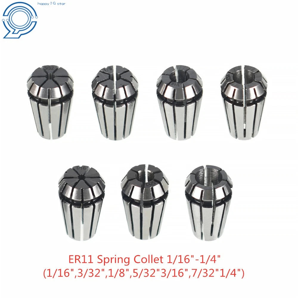 Set of 7 ER11 Clip Spring Collets for CNC Milling Lathe Tool