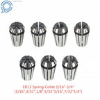 Set of 7 ER11 Clip Spring Collets for CNC Milling Lathe Tool