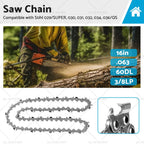 Tungsten Chainsaw Chain Semi Chisel 3/8 .063 60 DL for STIHL 16" (Fits Models)