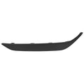 Replacement Black Gloss/Painted Front Driver Side Lower Bumper Cover Molding