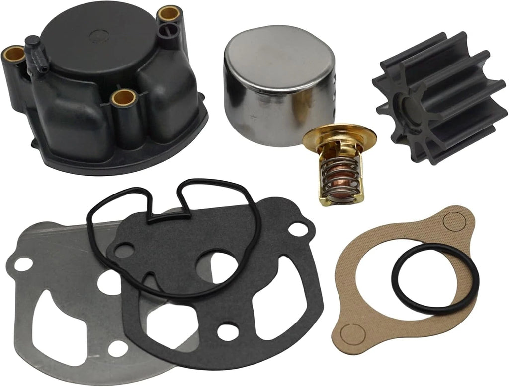 Water Pump Kit & Thermostat for OMC Cobra 2.3 2.5 3.0 4.3 4.6 5.0 5.7 5.8 7.5L (1986–1993)
