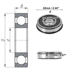 6305NR2RS Deep Groove Ball Bearings for Various Applications (25x62x17mm)