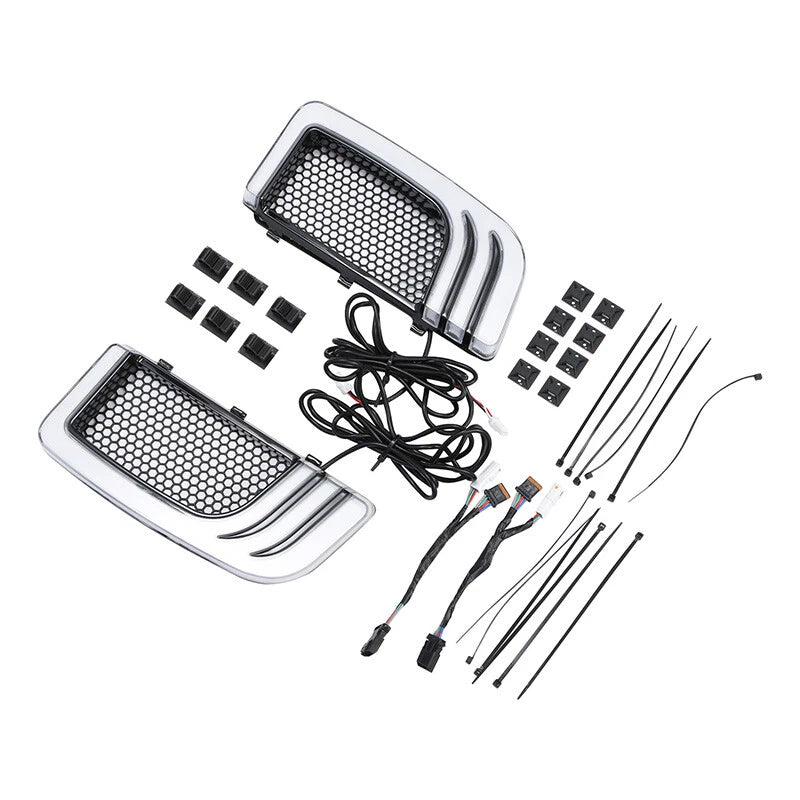 LED Fairing Lower Grills with Turn Signals for Harley Road Glide (2014–2024)