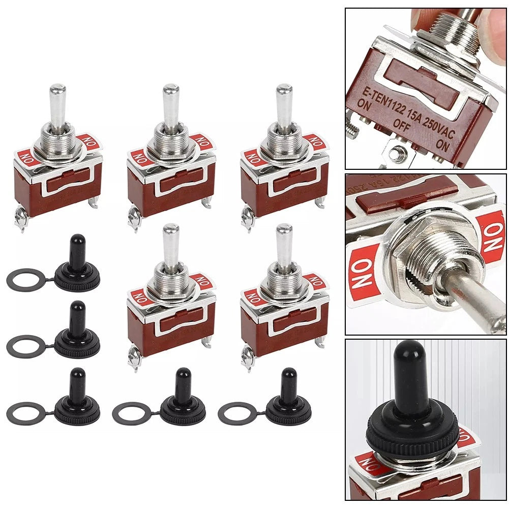 Heavy Duty Rocker Switch 15A 250V AC for Automotive Applications