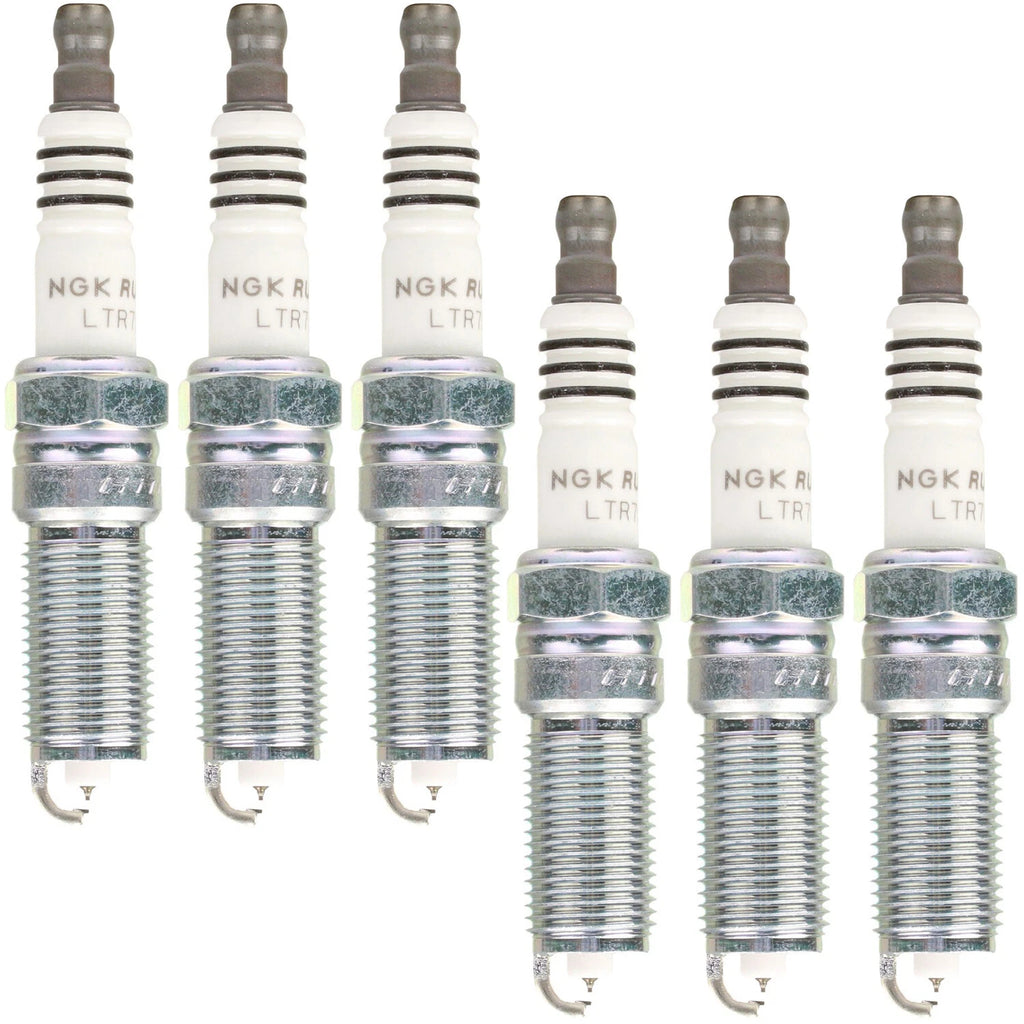 Set of 6 NGK 95605 Ruthenium HX Spark Plugs LTR7BHX for Cadillac Ford Lincoln