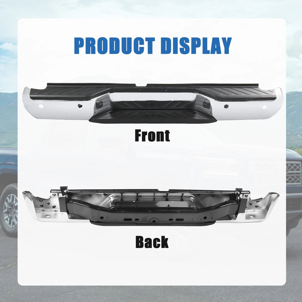 Chrome Rear Bumper Assembly for Nissan Frontier (2005–2021)