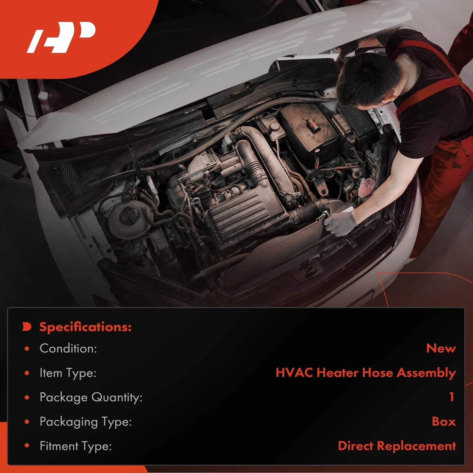 HVAC Heater Hose Assembly for BMW 335i 335xi X1 (2007–2013)