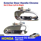 Exterior Outer Door Handle Chrome RL+RR Fits Honda Accord CG 4D SED 1998-02 D06