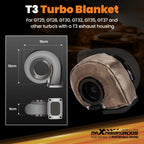 Turbo Titanium Shield Blanket for T3 Turbochargers (GT30, GT35, GT28, GT32)