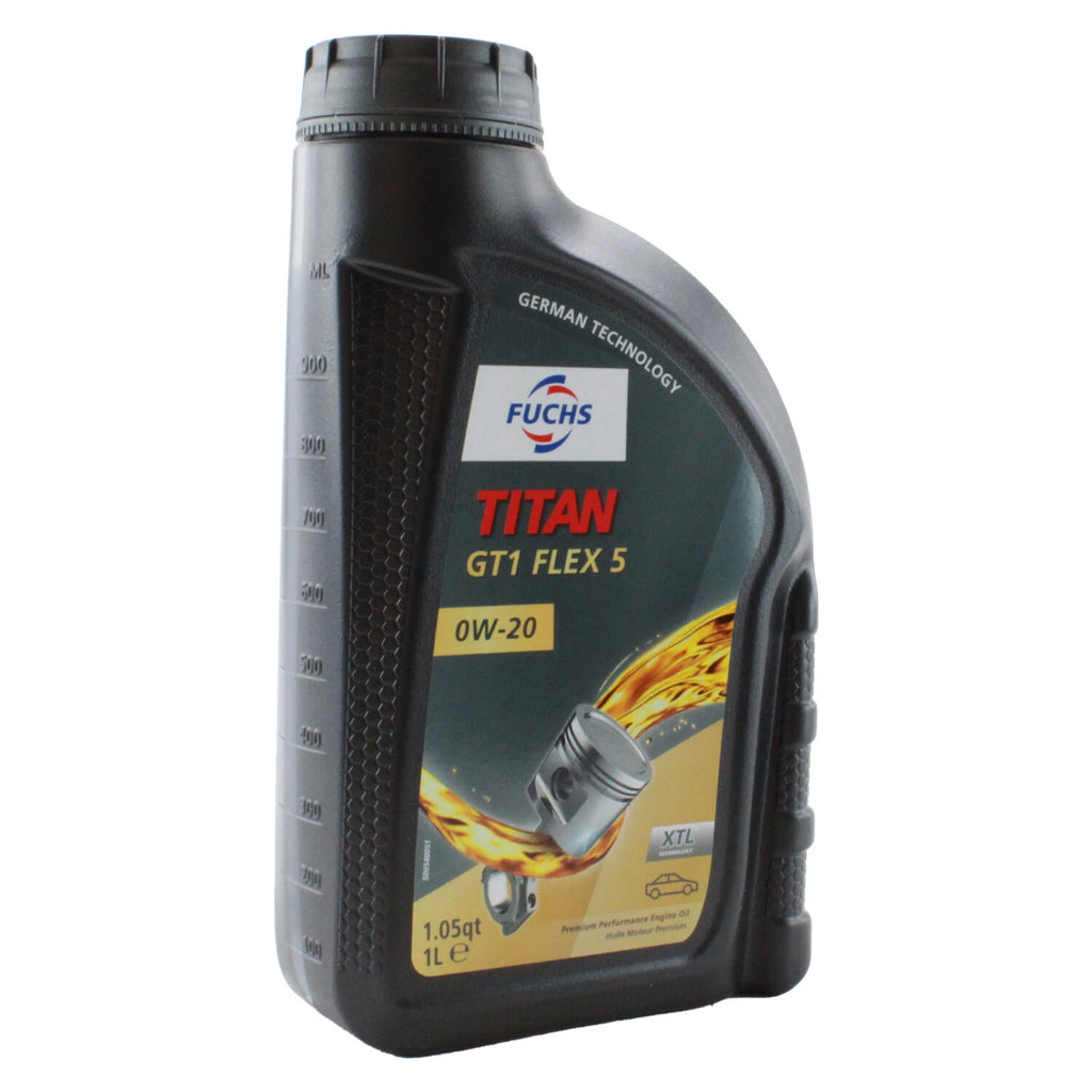 Fuchs Titan GT1 Flex 5 SAE 0W-20 Engine Oil 1L for Acura BMW Honda MB Volvo (2010–2023)