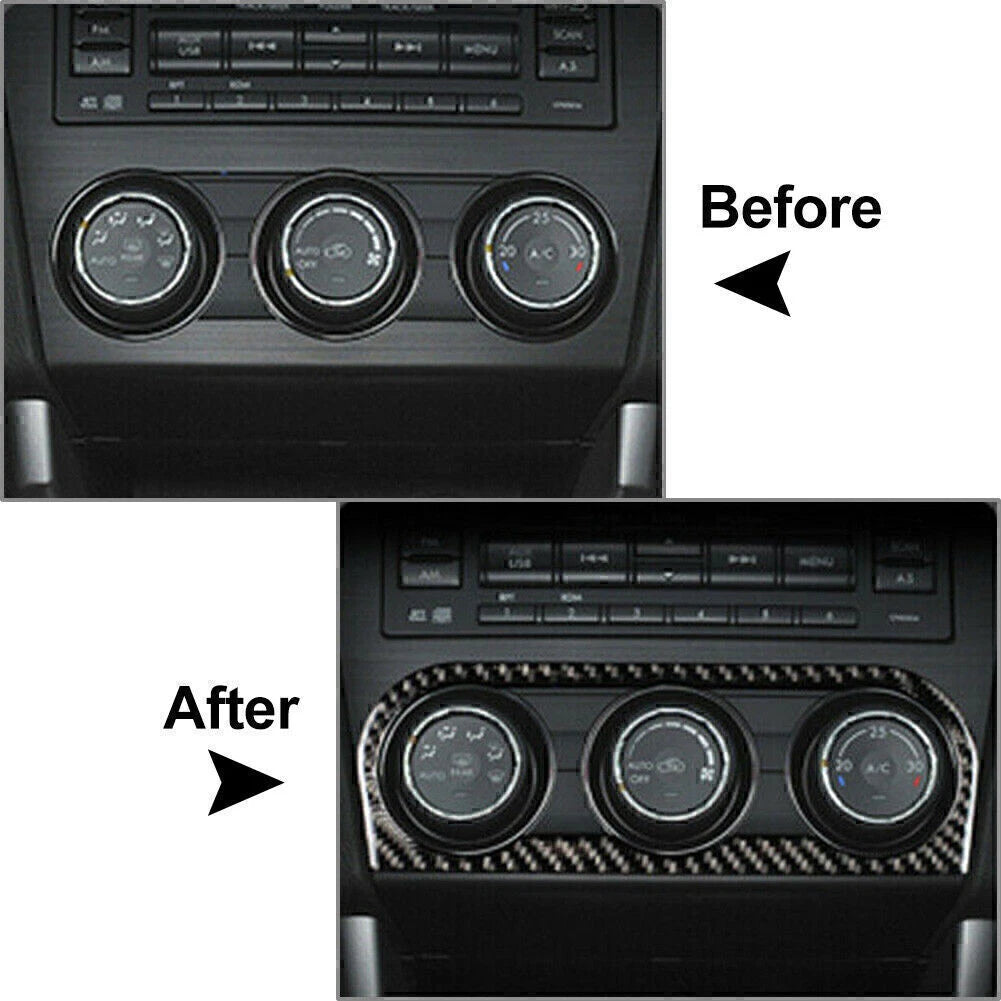 Carbon Fiber AC Switch Panel Trim for Subaru Forester (2013–2018)