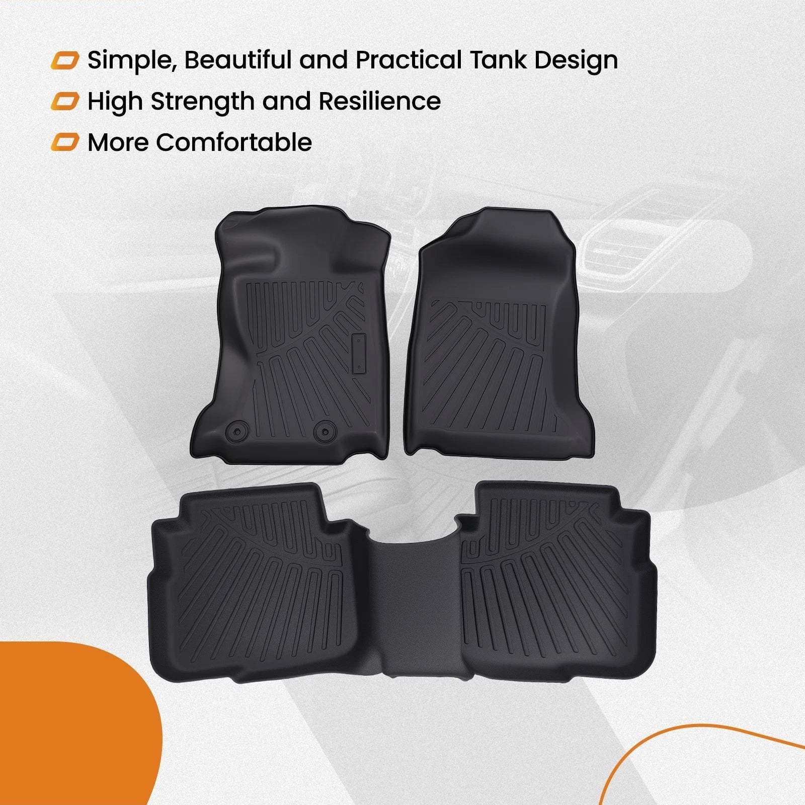 All Weather Floor Mats Liner for Subaru Legacy Outback (2020–2025) Waterproof