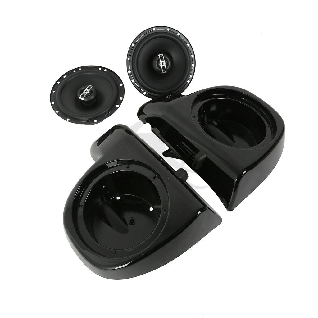 6.5" Lower Vented Fairings Speaker Glove Box for Harley Touring FLHT (2014–2024)