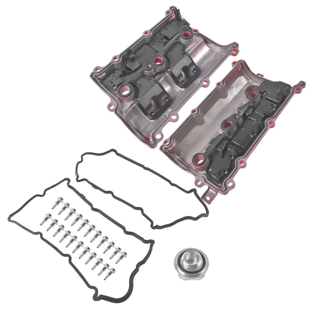 2X Aluminum Valve Cover for Nissan 370Z (2009–2020) Infiniti FX37 QX70