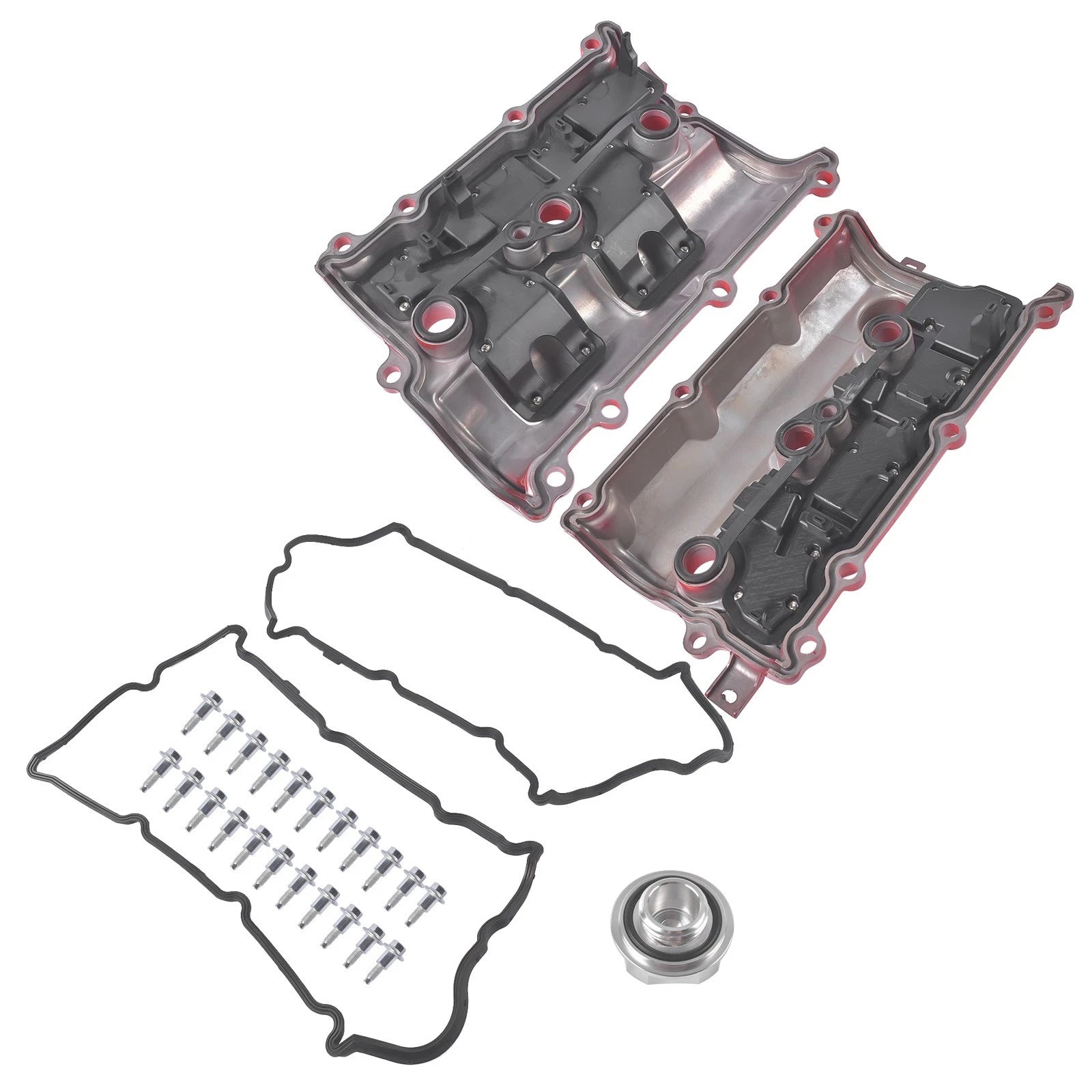 2X Aluminum Valve Cover for Nissan 370Z (2009–2020) Infiniti FX37 QX70