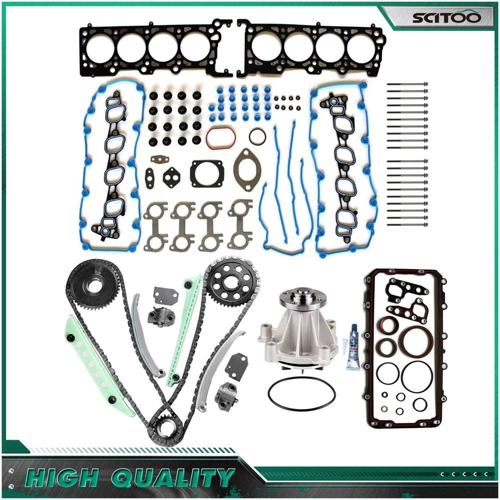 Timing Chain Kit with Gasket Bolts & Water Pump for Ford Mustang GT (1999)