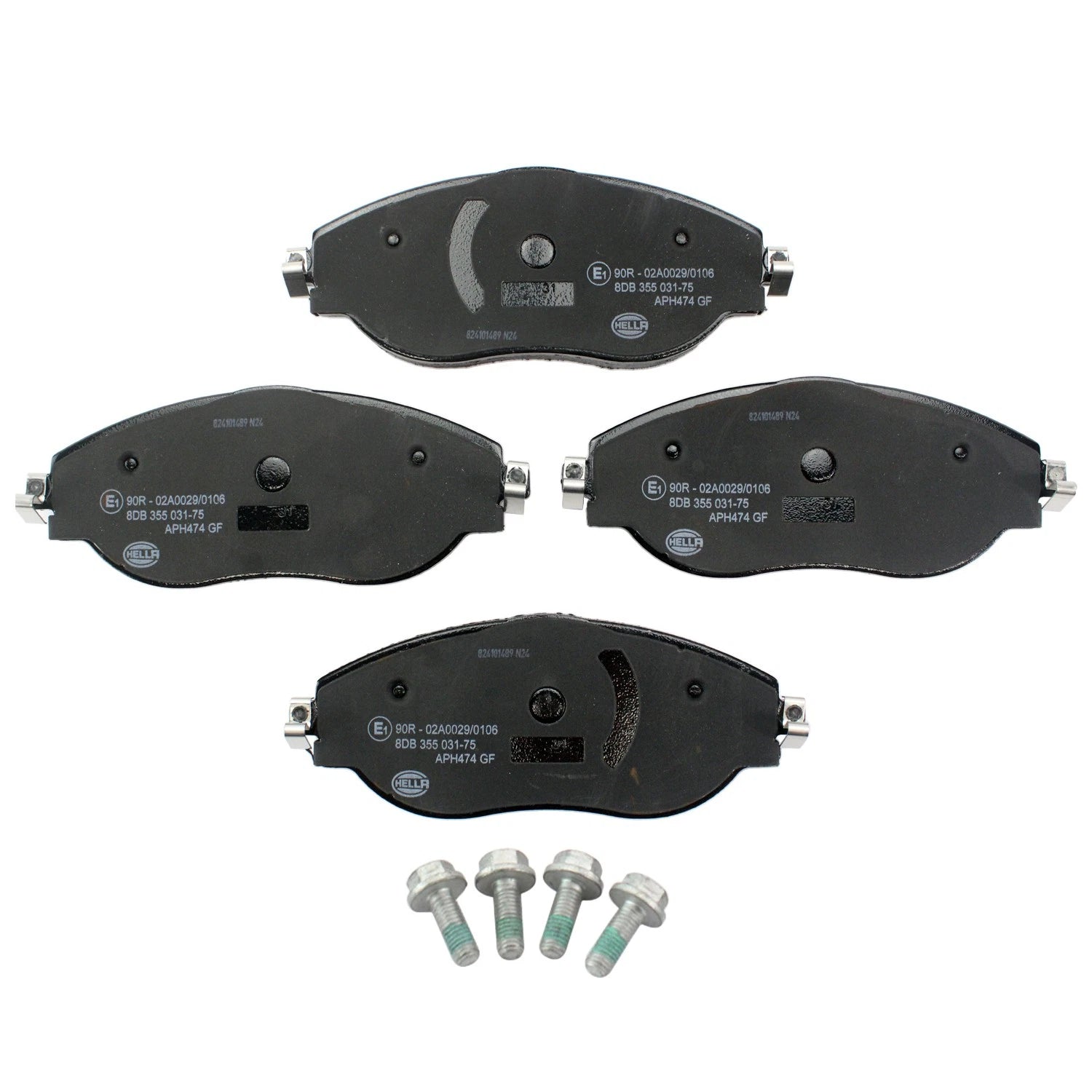Set of 4 Low-Met Disc Brake Pads for Audi Q3, VW Arteon, Tiguan, Jetta (2011–2023)