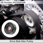 Drive Belt Idler Pulley for Chevrolet Silverado (2007–2016) No. 04792581AB