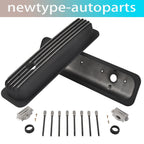 Black Short Valve Covers for Chevy 350 5.0L 5.7L (1987–1997)