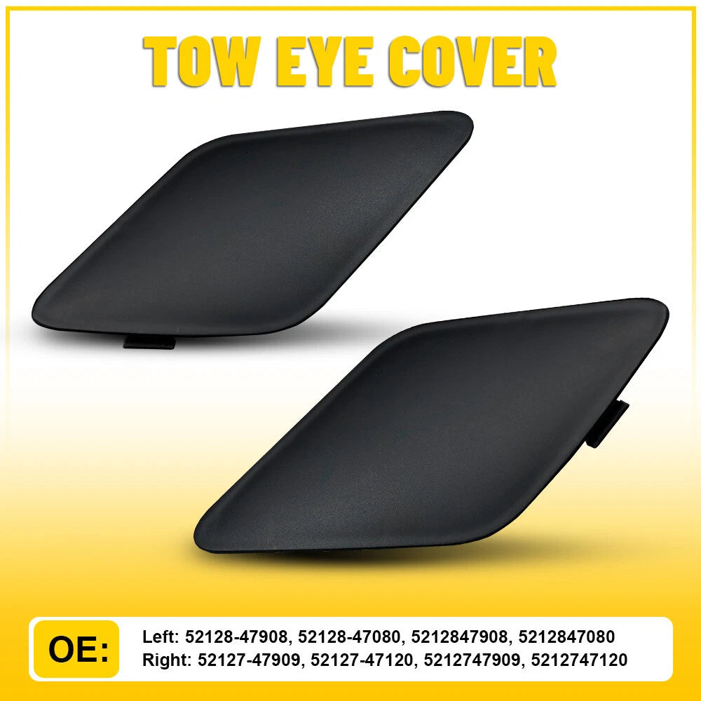 Set of 2 Tow Hook Eye Cap Covers for Toyota Prius Prime (2017–2020)
