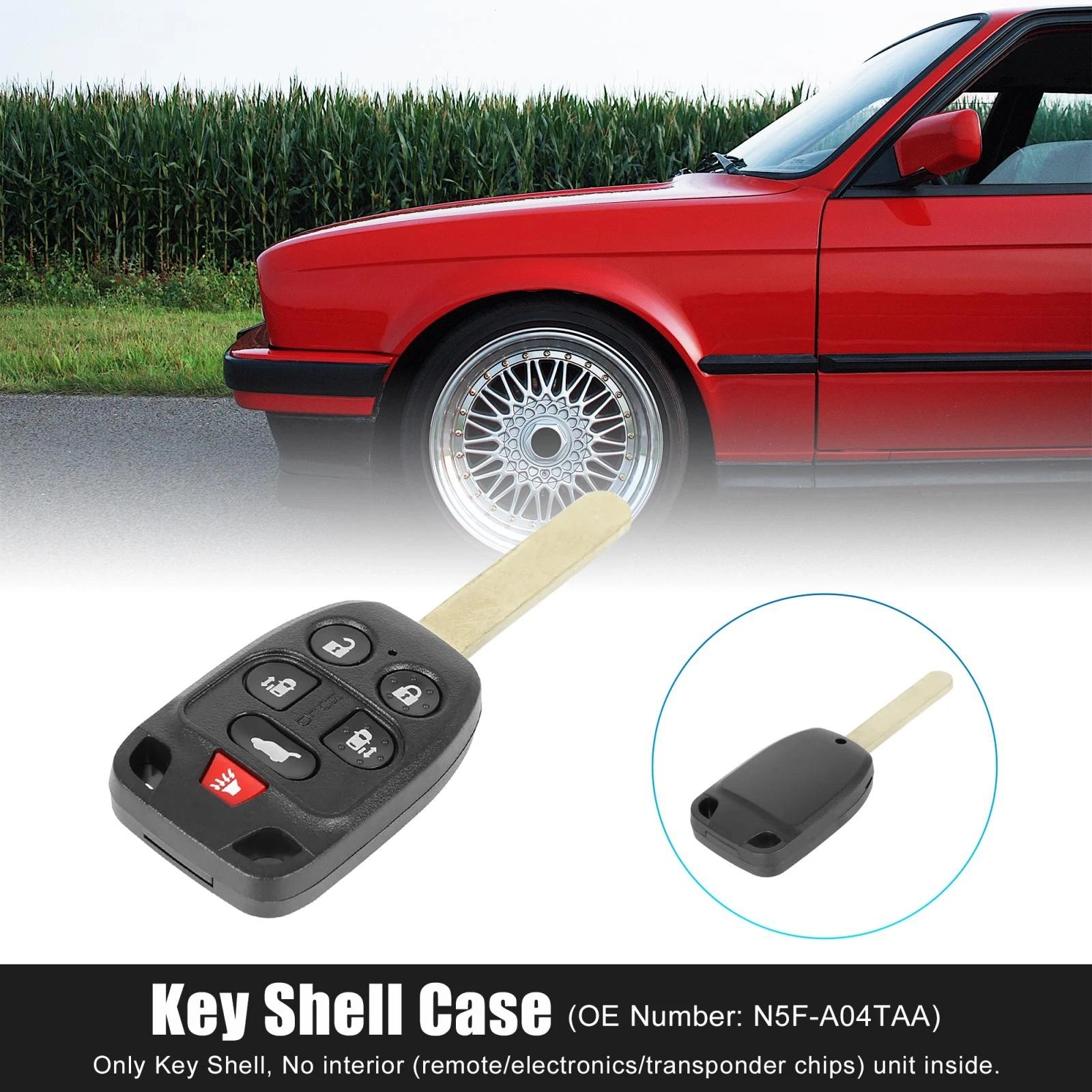 Key Fob Shell Case N5F-A04TAA for Honda Odyssey (2011–2013)