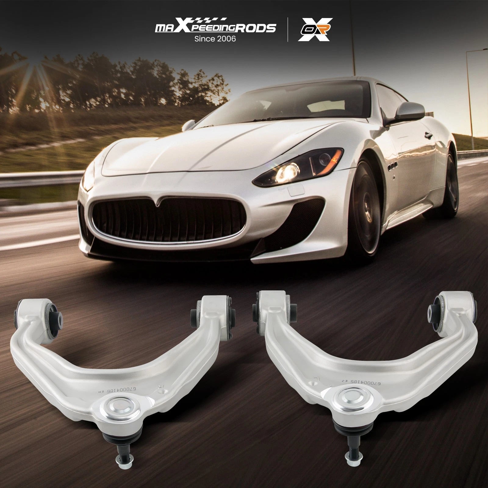 2X Front Upper Control Arms for Maserati Ghibli Quattroporte (2014–2022)