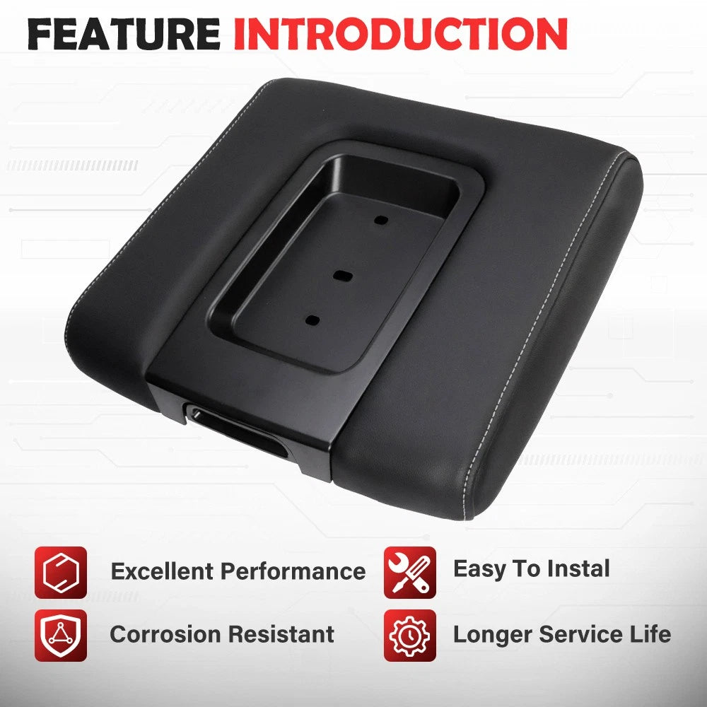 Middle Seat Console Armrest Lid for Silverado Sierra (2015–2019) 22881398