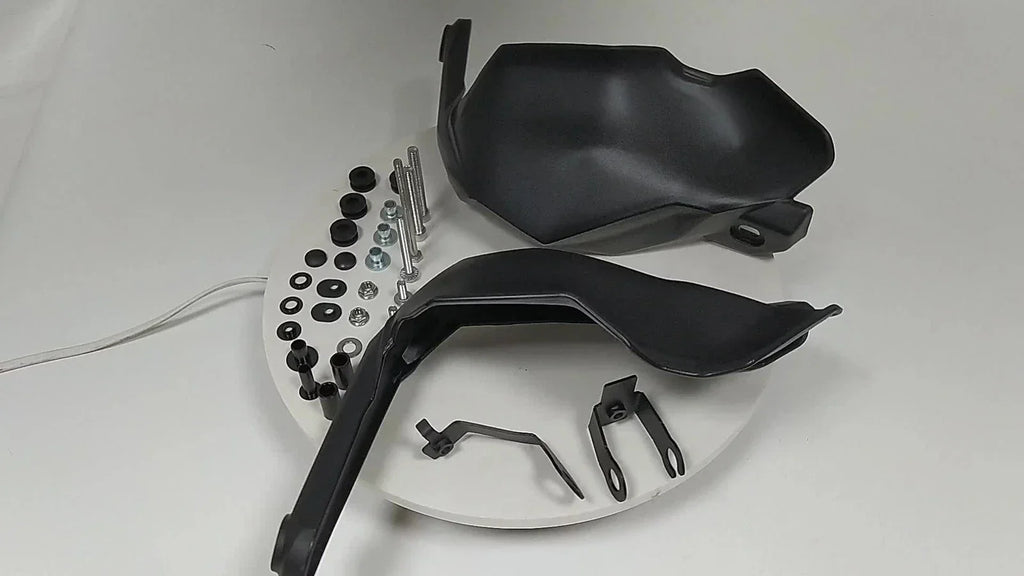Black Hand Guards Protector Mount Kit for Kawasaki Versys 650 (2022-2024)