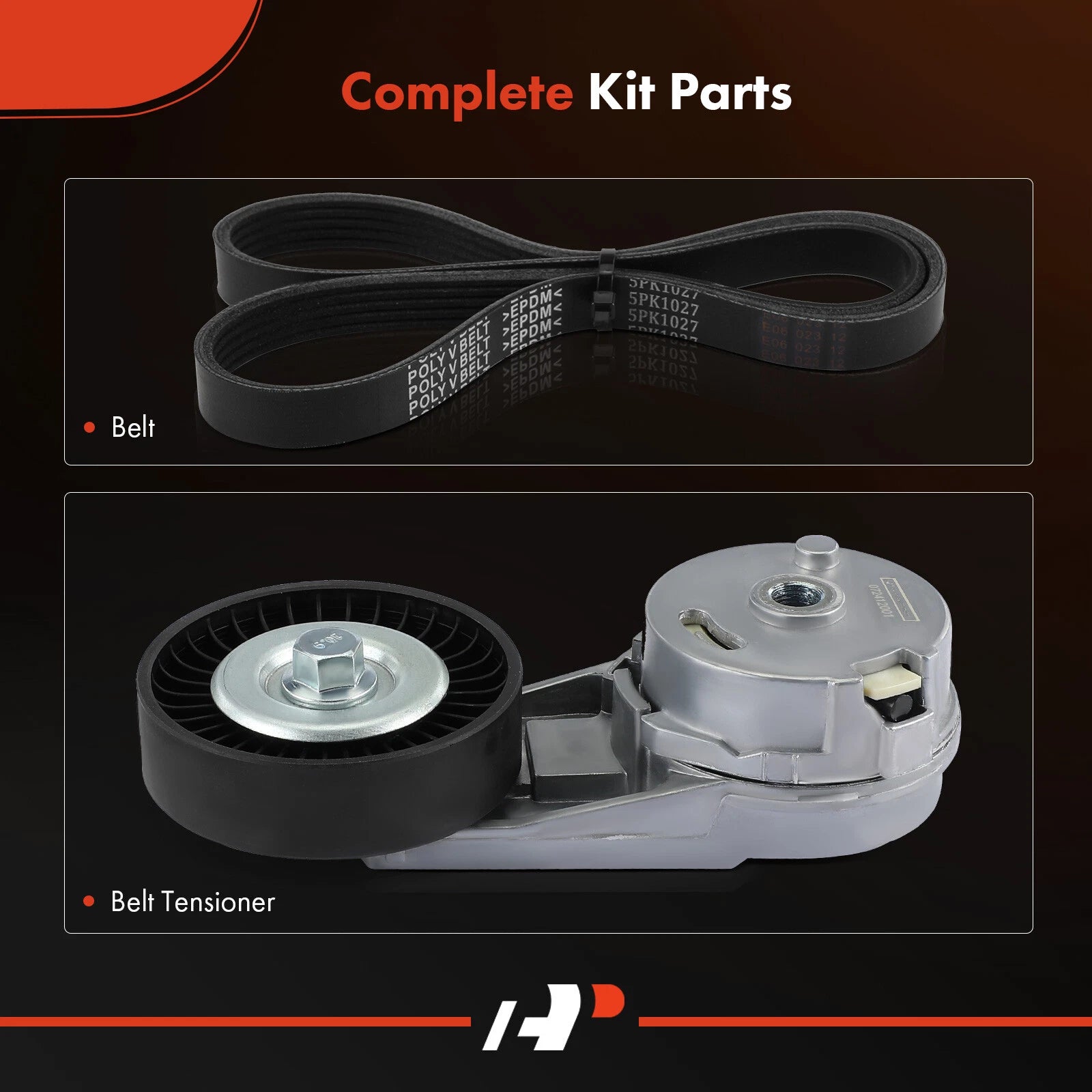 2X Serpentine Belt Drive Component Kit for Chevy Equinox (2010-2017)