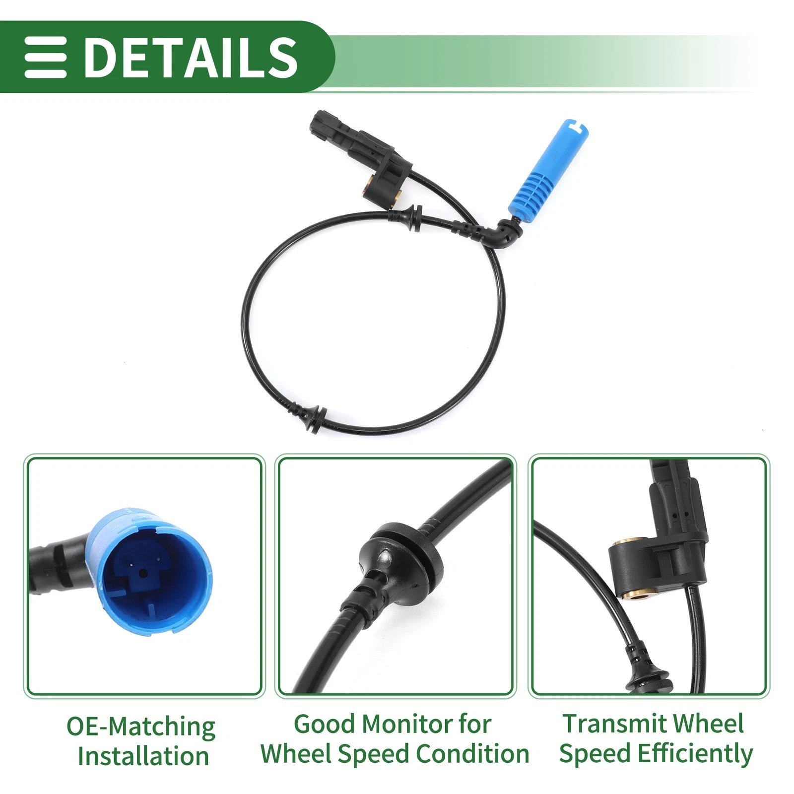 ABS Wheel Speed Sensor for BMW 325i (2002–2005) No. 34526752681/34526792897