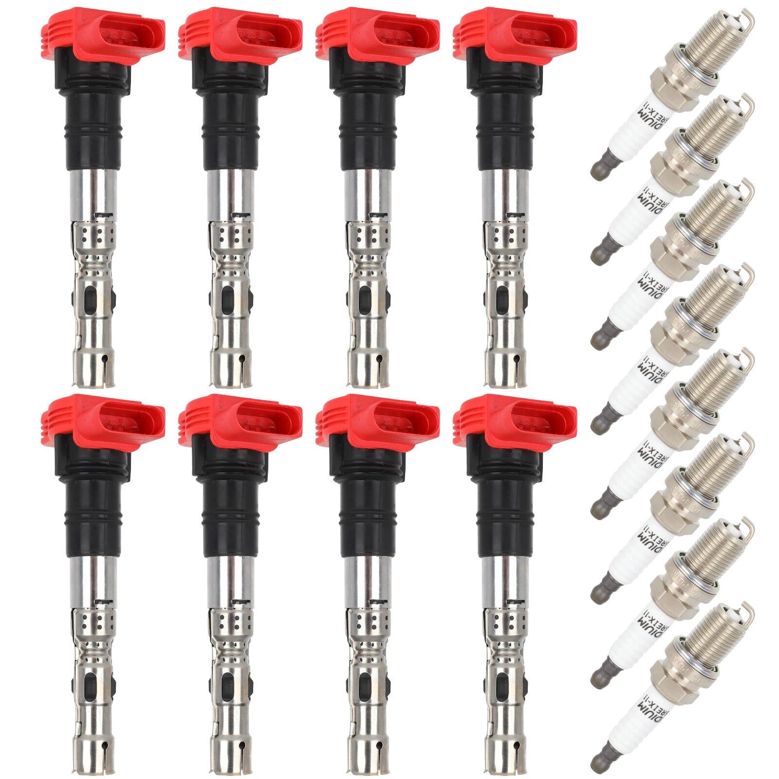 8pc Ignition Coil Spark Plug Pack for Audi A6 A8 Allroad Quattro S4