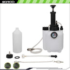3L Manual Brake Clutch Fluid Bleeder Tool with Universal Adapter