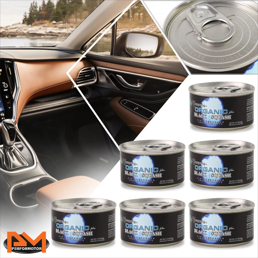 6x Treefrog Black Squash Air Freshener for Car (Long Lasting)