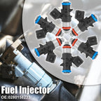6pcs Fuel Injector 0280158233 for Dodge Challenger Charger Jeep Wrangler (2011–2023)