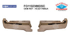 Chrome Steel Rear Left/Right Step Bumper Face Bar w/o Park Assist Sensor Holes