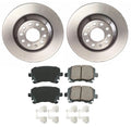 Set of 4 Akebono Rear Brake Pads & 302mm Rotors for Audi A6 Quattro (2005–2011)