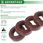Set of 5 Oil Seal Rotary Shaft Seal FKM Rubber 19x35x10mm