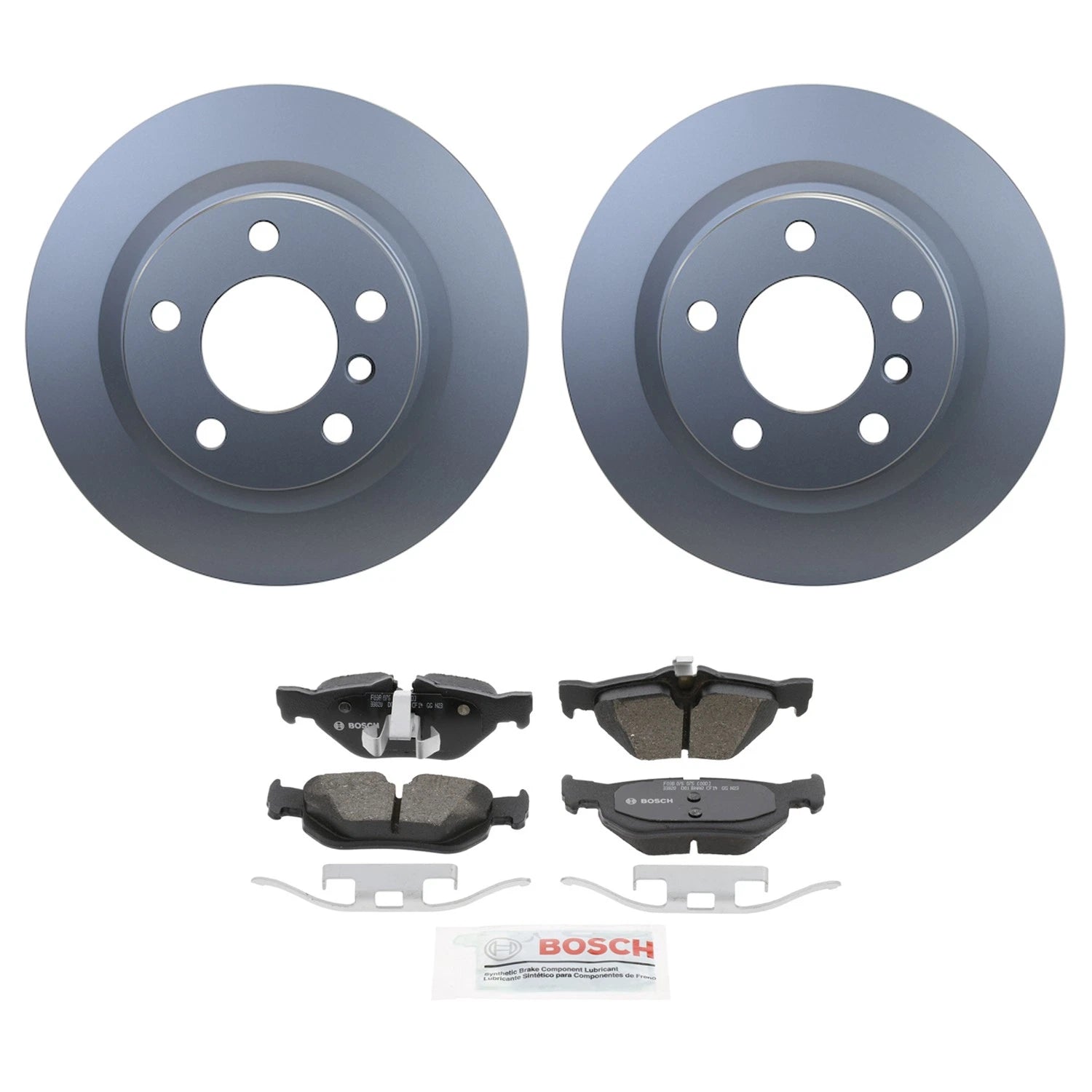 Hella Rear Vented Rotors & Bosch QuietCast Ceramic Pads for BMW F30 (2012–2019)