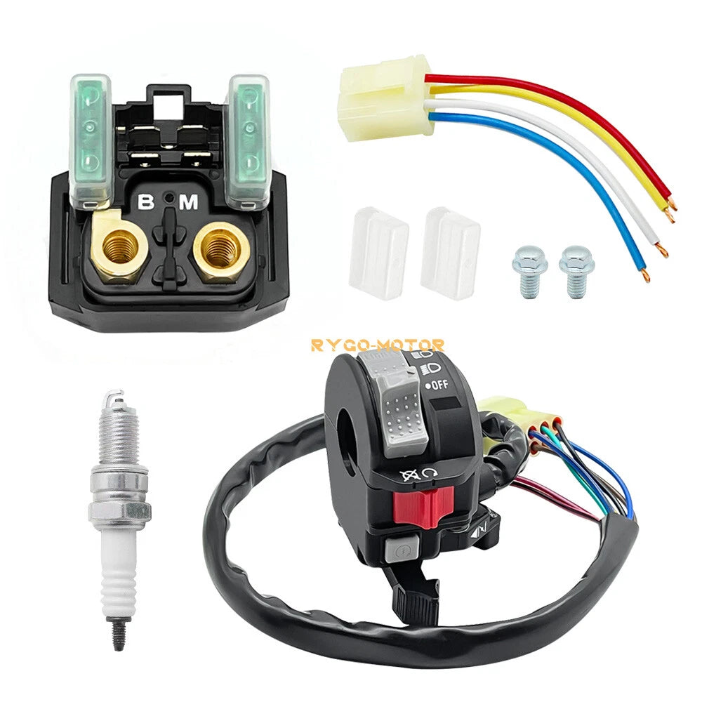 Handlebar Switch & Starter Solenoid Relay Kit for Yamaha Kodiak 400 450 (2002–2006)