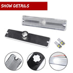 Clear Front Side Marker Light Set for Jeep Wrangler YJ (1987–1995) with LED Bulbs