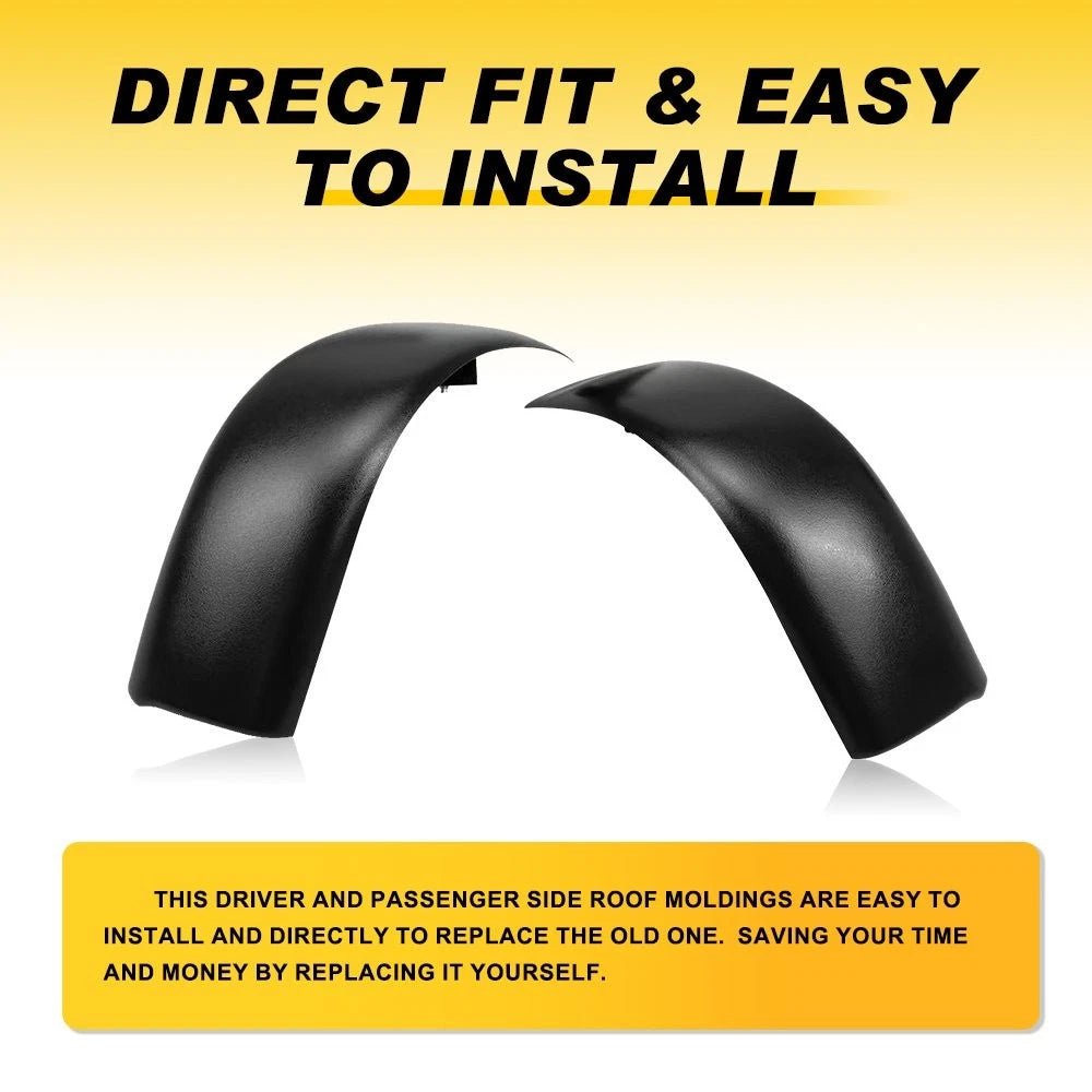 Set of 2 Cab Corner Roof Molding for Ford Super Duty (1999–2007)