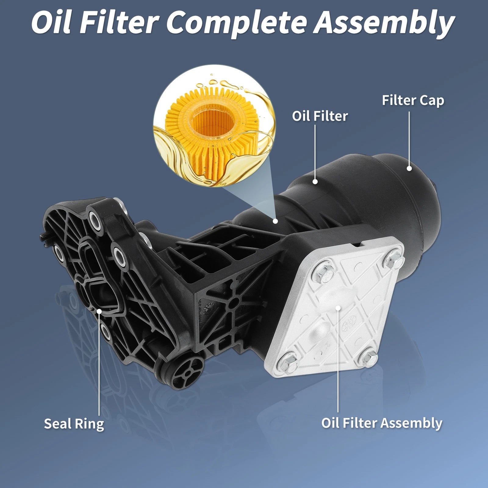 Oil Filter Housing No.263003CAB1 for Hyundai Santa Fe, Kia Sorento (2013–2020)