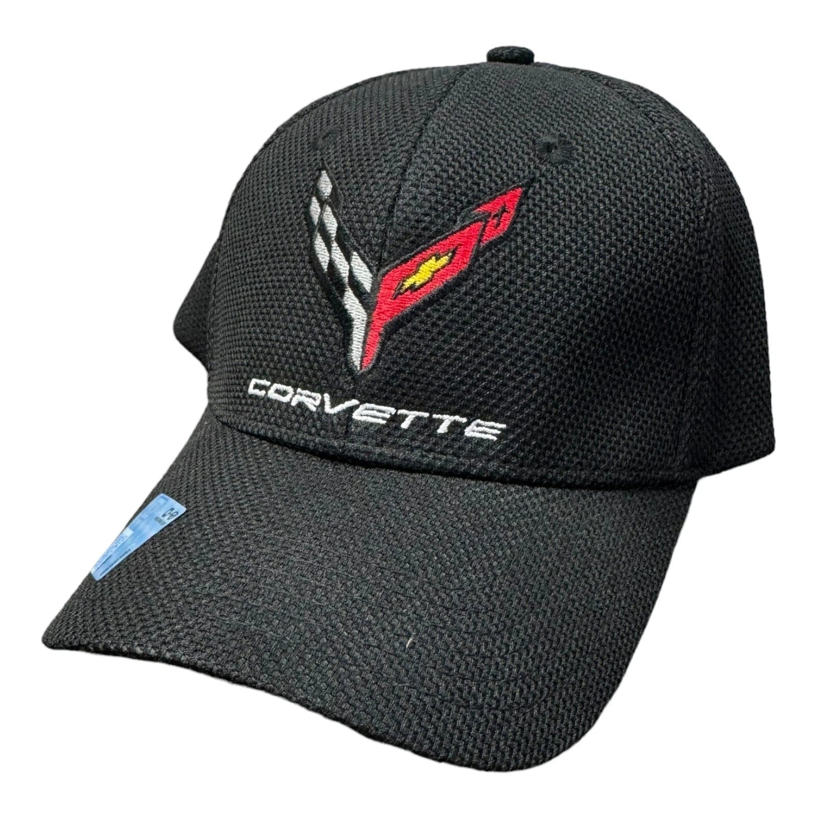 Licensed Chevy C8 Corvette Black Flexfit Hat for Chevrolet Corvette (2020–2024)