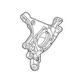 Rear Driver Left Suspension Knuckle for BMW M4 (2021–2023)