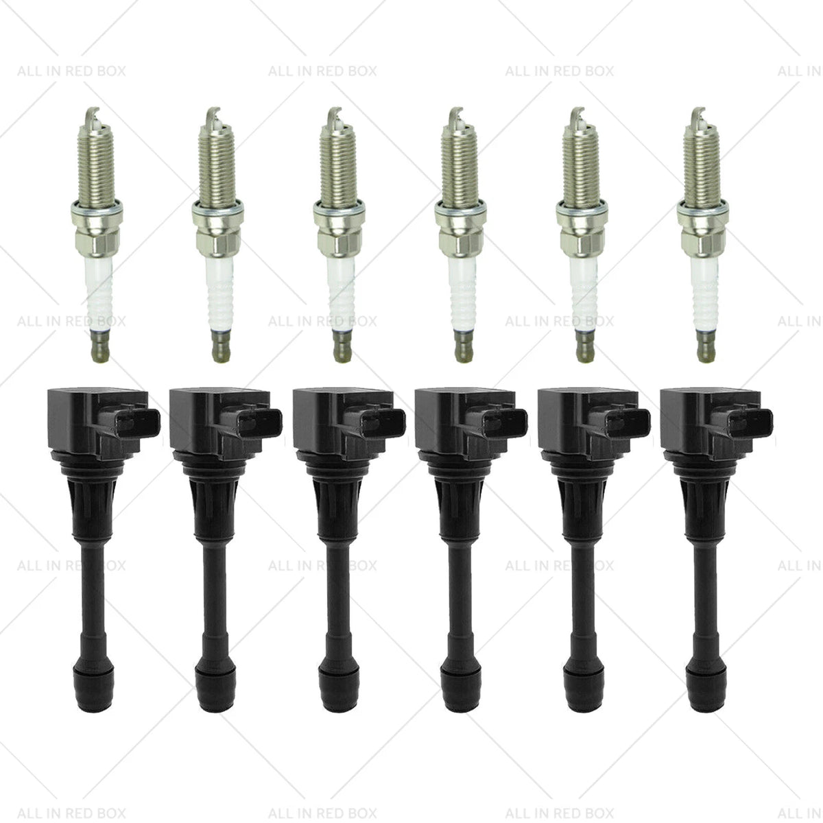 6x Ignition Coils & 6x Spark Plugs for Nissan Renault 3.5L (2007–2019) 22448JA10A