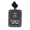 50 Amp Dual USB Socket Flush Mount Recessed Plate for Anderson Boat Camper